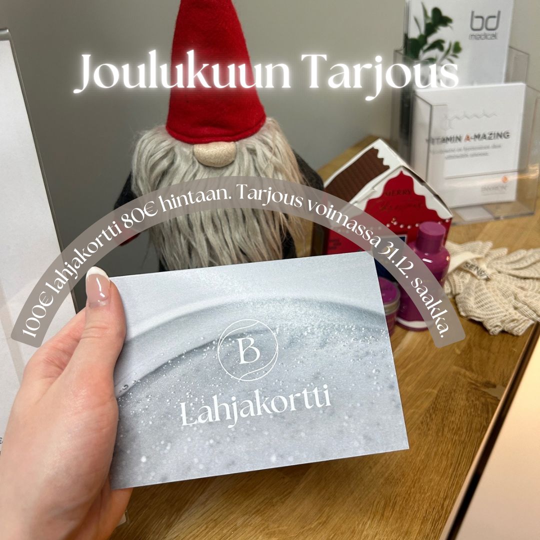 Lahjakorttitarjous joulukuussa